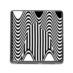 Stripe Abstract Stripped Geometric Background Memory Card Reader (square) by Simbadda