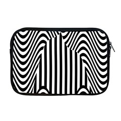 Stripe Abstract Stripped Geometric Background Apple Macbook Pro 17  Zipper Case by Simbadda