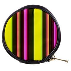 Stripes Abstract Background Pattern Mini Makeup Bags