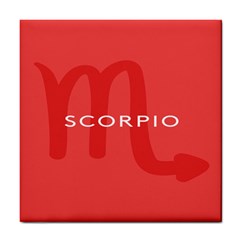 Zodiac Scorpio Tile Coasters by Mariart