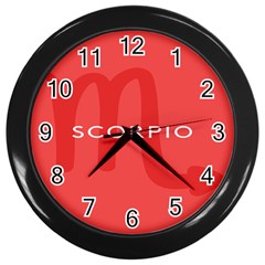 Zodiac Scorpio Wall Clocks (black)
