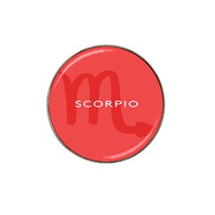 Zodiac Scorpio Hat Clip Ball Marker (4 Pack) by Mariart