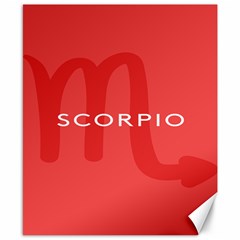 Zodiac Scorpio Canvas 8  X 10  by Mariart