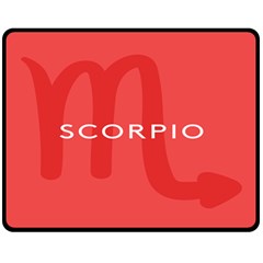 Zodiac Scorpio Fleece Blanket (medium)  by Mariart