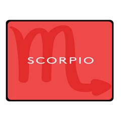 Zodiac Scorpio Fleece Blanket (small) by Mariart