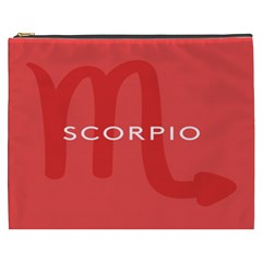 Zodiac Scorpio Cosmetic Bag (xxxl)  by Mariart