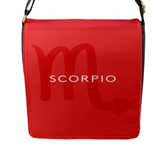 Zodiac Scorpio Flap Messenger Bag (l)  by Mariart