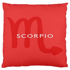 Zodiac Scorpio Standard Flano Cushion Case (two Sides) by Mariart