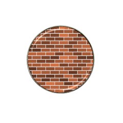 Brick Brown Line Texture Hat Clip Ball Marker