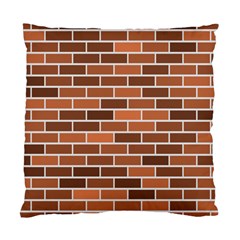 Brick Brown Line Texture Standard Cushion Case (one Side)