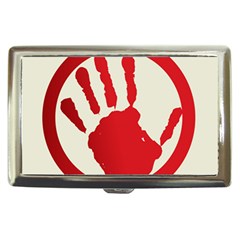 Bloody Handprint Stop Emob Sign Red Circle Cigarette Money Cases