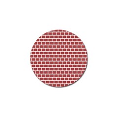 Brick Line Red White Golf Ball Marker by Mariart