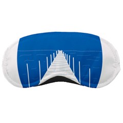 Bridge Sea Beack Blue White Sleeping Masks by Mariart