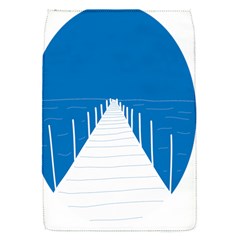 Bridge Sea Beack Blue White Flap Covers (s)  by Mariart