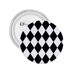 Broken Chevron Wave Black White 2 25  Buttons by Mariart