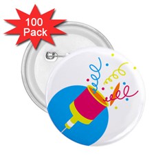 Celebration Injecting 2 25  Buttons (100 Pack) 