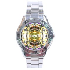 Teenage Mutant Ninja Turtles Michelangelo And Leonardo 3d Effect Stainless Steel Analogue Watch by 3Dbjvprojats