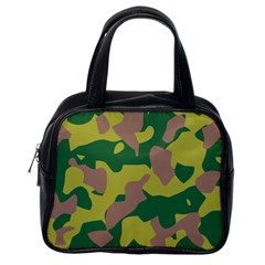 Camouflage Green Yellow Brown Classic Handbags (one Side) by Mariart