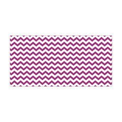 Chevron Wave Purple White Yoga Headband