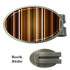 Brown Line Image Picture Money Clips (oval) 