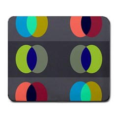 Circles Line Color Rainbow Green Orange Red Blue Large Mousepads