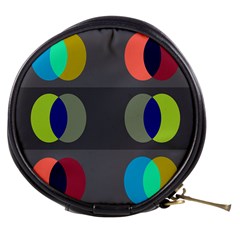 Circles Line Color Rainbow Green Orange Red Blue Mini Makeup Bags by Mariart