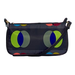 Circles Line Color Rainbow Green Orange Red Blue Shoulder Clutch Bags