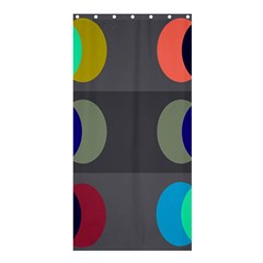 Circles Line Color Rainbow Green Orange Red Blue Shower Curtain 36  X 72  (stall) 