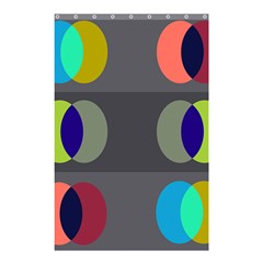 Circles Line Color Rainbow Green Orange Red Blue Shower Curtain 48  X 72  (small) 