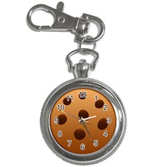 Cookie Chocolate Biscuit Brown Key Chain Watches by Mariart