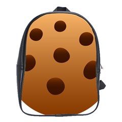 Cookie Chocolate Biscuit Brown School Bags(large) 