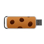 Cookie Chocolate Biscuit Brown Portable USB Flash (One Side) Front