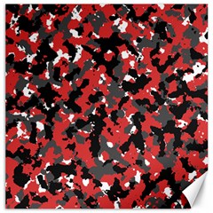 Bloodshot Camo Red Urban Initial Camouflage Canvas 20  X 20   by Mariart