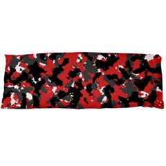 Bloodshot Camo Red Urban Initial Camouflage Body Pillow Case Dakimakura (two Sides) by Mariart