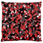 Bloodshot Camo Red Urban Initial Camouflage Large Flano Cushion Case (One Side) Front