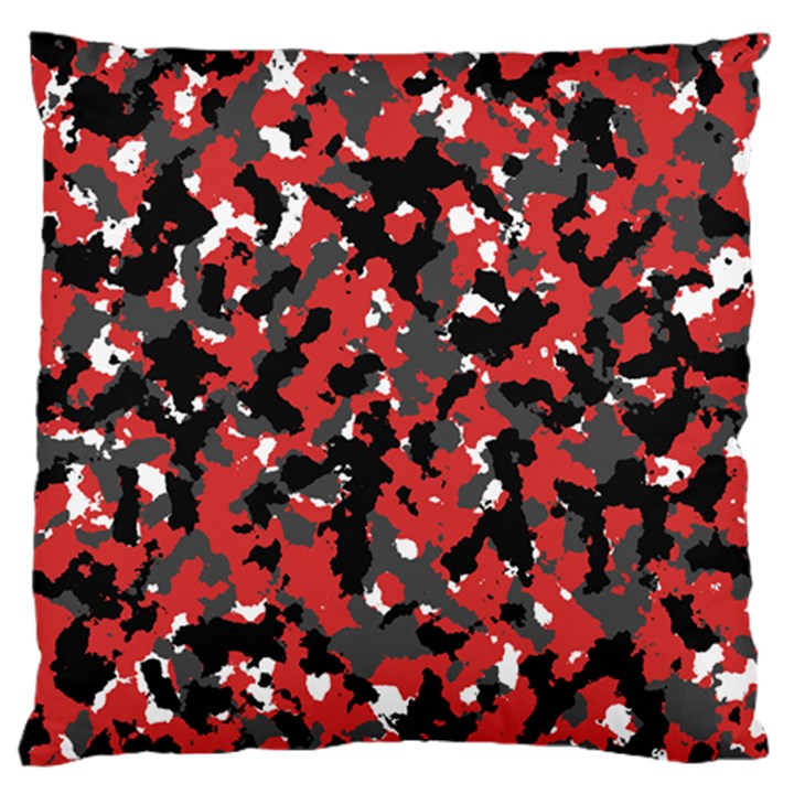 Bloodshot Camo Red Urban Initial Camouflage Large Flano Cushion Case (One Side)