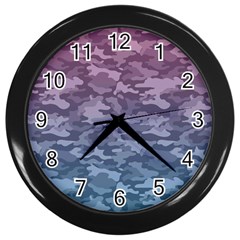 Celebration Purple Pink Grey Wall Clocks (black) by Mariart