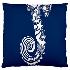 Coral Life Sea Water Blue Fish Star Standard Flano Cushion Case (two Sides) by Mariart