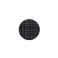 Crosshatch Target Line Black 1  Mini Buttons by Mariart