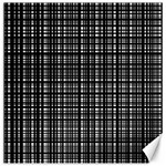 Crosshatch Target Line Black Canvas 20  x 20   19 x19.27  Canvas - 1