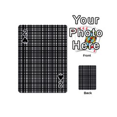 Crosshatch Target Line Black Playing Cards 54 (mini) 