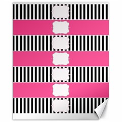 Custom Water Bottle Labels Line Black Pink Canvas 16  X 20  