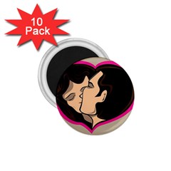 Don t Kiss With A Bloody Nose Face Man Girl Love 1 75  Magnets (10 Pack) 