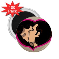 Don t Kiss With A Bloody Nose Face Man Girl Love 2 25  Magnets (100 Pack)  by Mariart