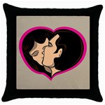 Don t Kiss With A Bloody Nose Face Man Girl Love Throw Pillow Case (Black) Front