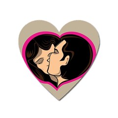 Don t Kiss With A Bloody Nose Face Man Girl Love Heart Magnet by Mariart