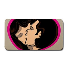 Don t Kiss With A Bloody Nose Face Man Girl Love Medium Bar Mats by Mariart