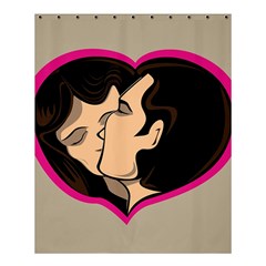 Don t Kiss With A Bloody Nose Face Man Girl Love Shower Curtain 60  X 72  (medium) 