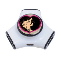 Don t Kiss With A Bloody Nose Face Man Girl Love 3-port Usb Hub