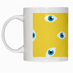 Eye Blue White Yellow Monster Sexy Image White Mugs by Mariart